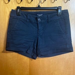 Navy blue stretch shorts